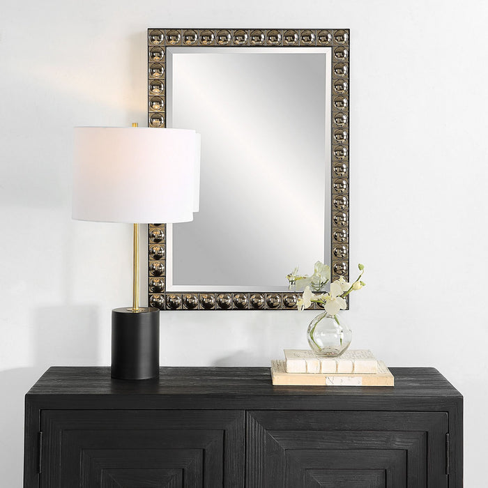 Uttermost 09944 Vanity Mirror, Antiqued Silver-champagne Plating