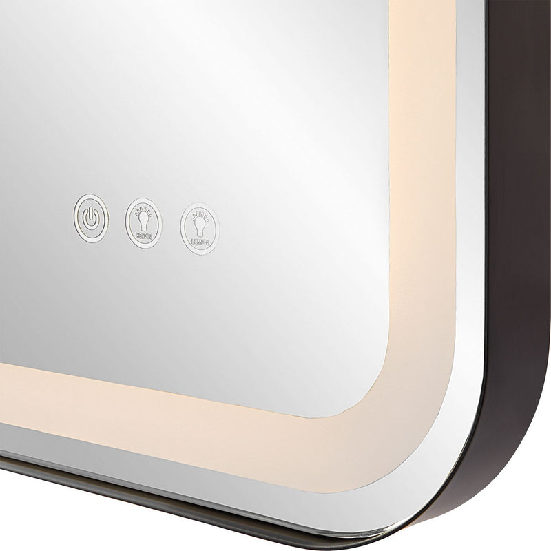 Uttermost 09946 Mirror, Satin Black