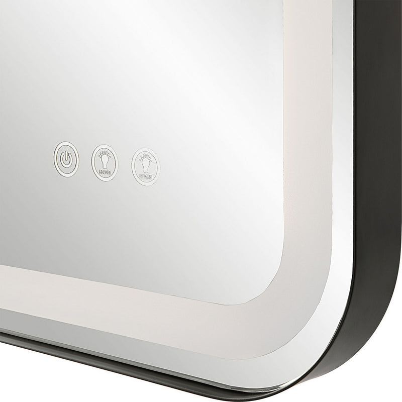 Uttermost 09946 Mirror, Satin Black