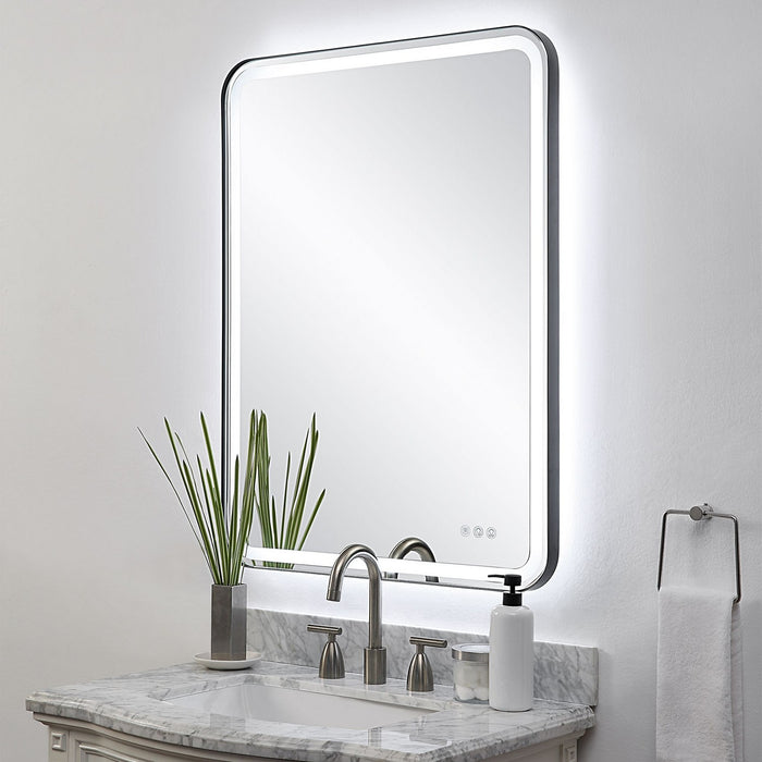 Uttermost 09946 Mirror, Satin Black