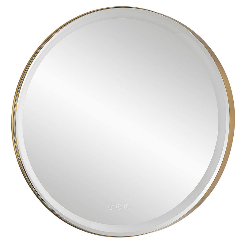 Uttermost 09947 Mirror, Brushed Brass