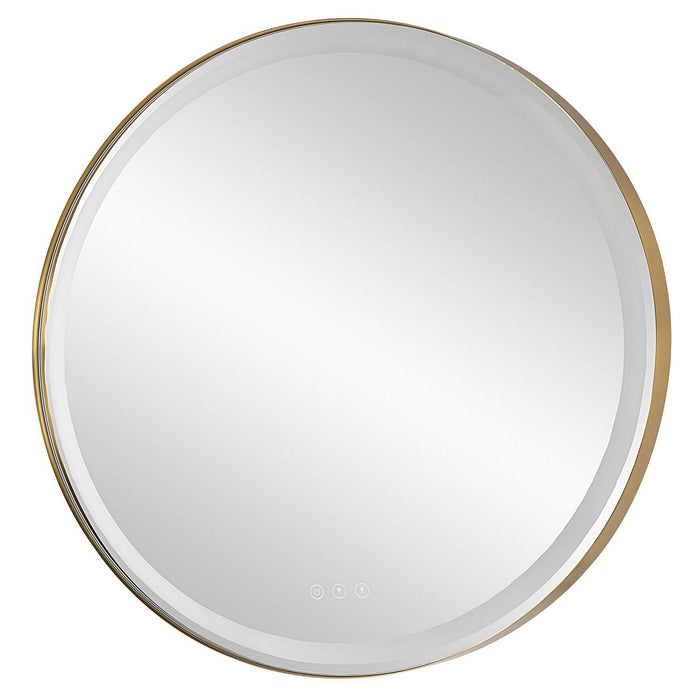 Uttermost 09947 Mirror, Brushed Brass