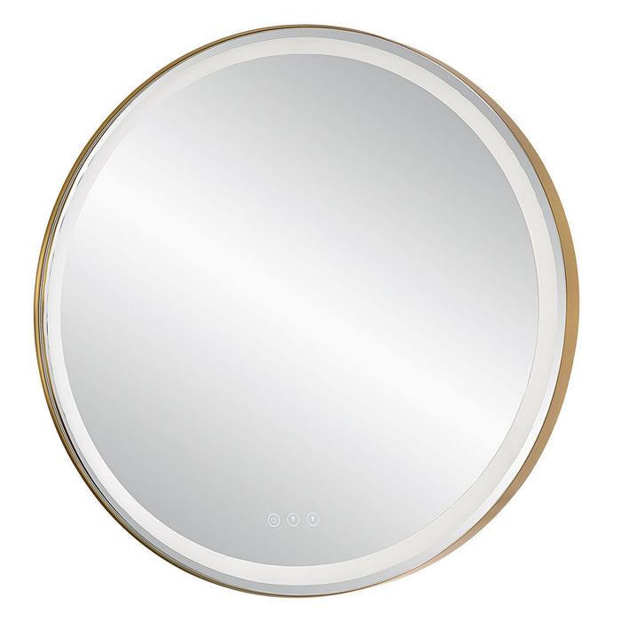 Uttermost 09947 Mirror, Brushed Brass