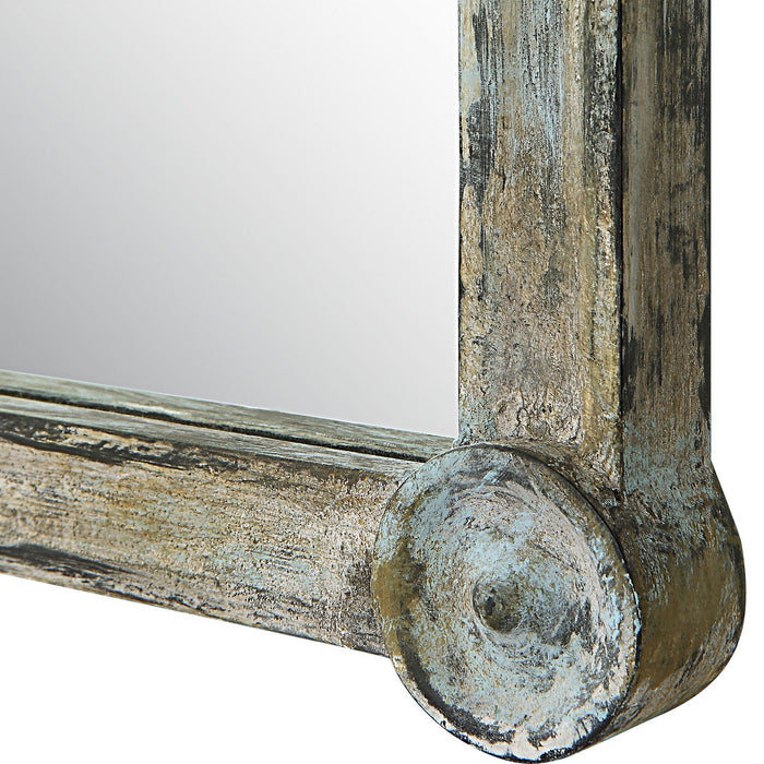 Uttermost 09948 Mirror, Weathered Verdigris Green
