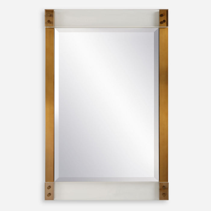 Uttermost 09953 Mirror, Plated Brass