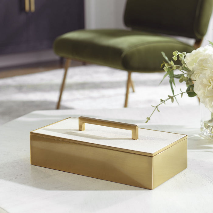 Uttermost 18110 Box, Brass