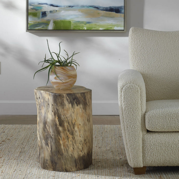 Uttermost 22953 Accent Stool, Natural