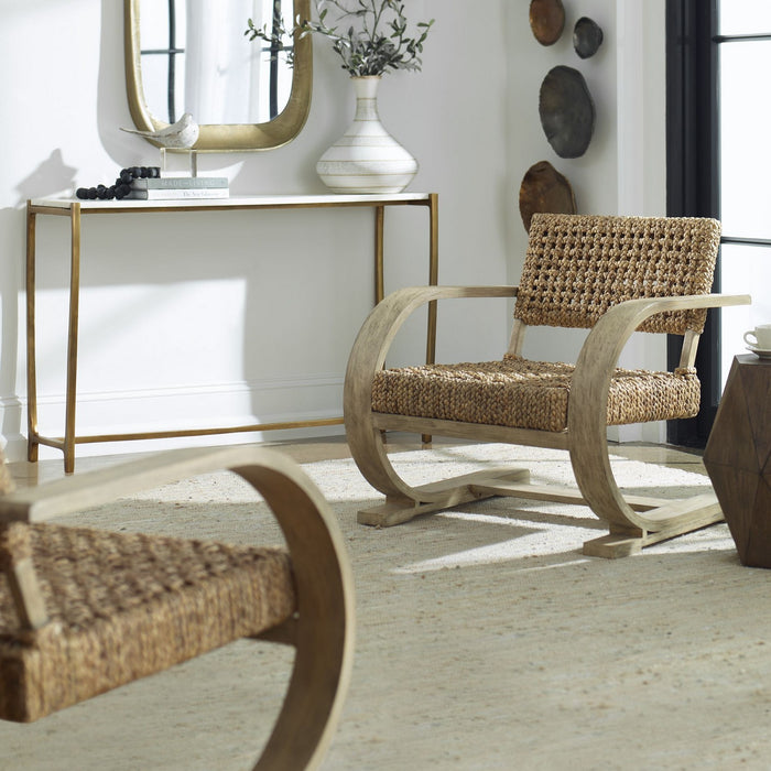 Uttermost 22958 Accent Chair, Natural