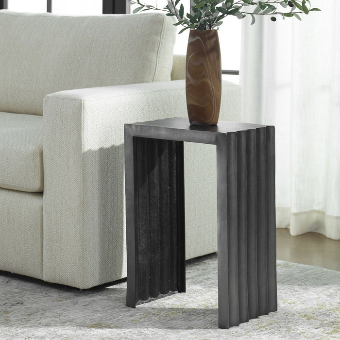 Uttermost 22963 Accent Table, Antique Nickel