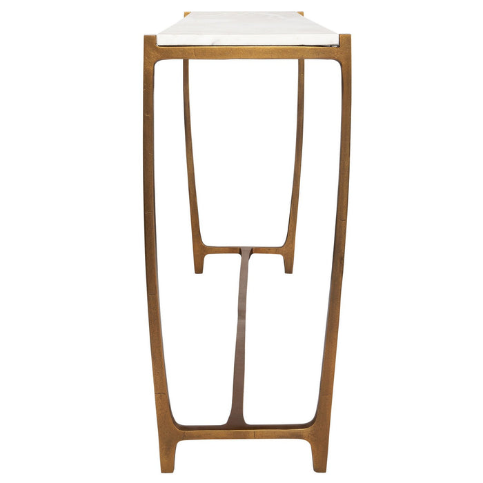 Uttermost 22964 Console Table, Antique Gold