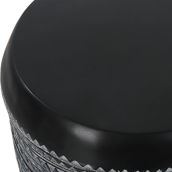 Uttermost 22967 Accent Table, Chalk Black