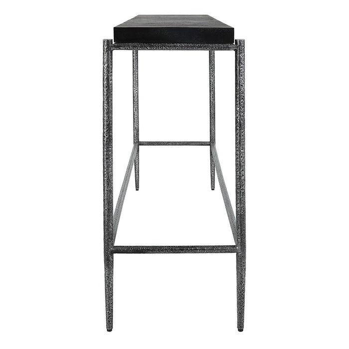 Uttermost 22969 Console Table, Dark Silver