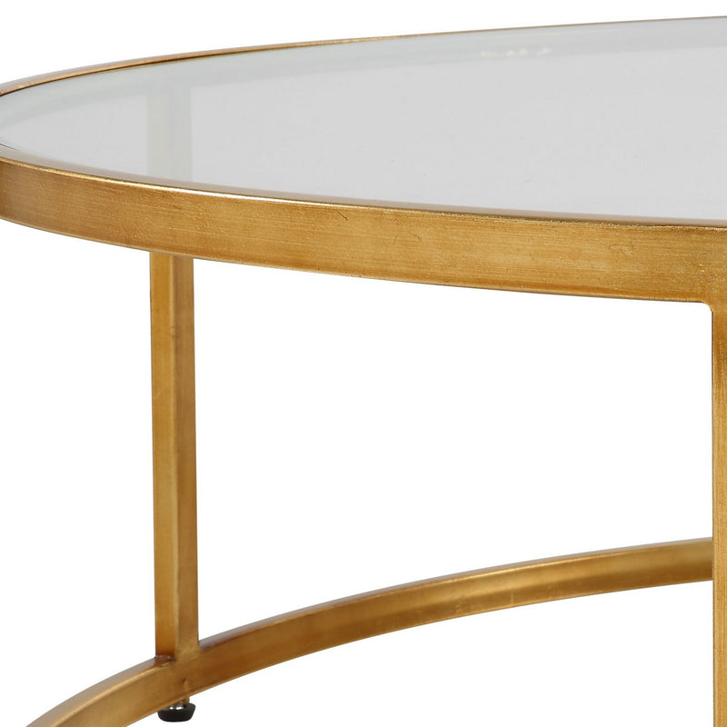 Uttermost 22971 Coffee Table, Antiqued Gold