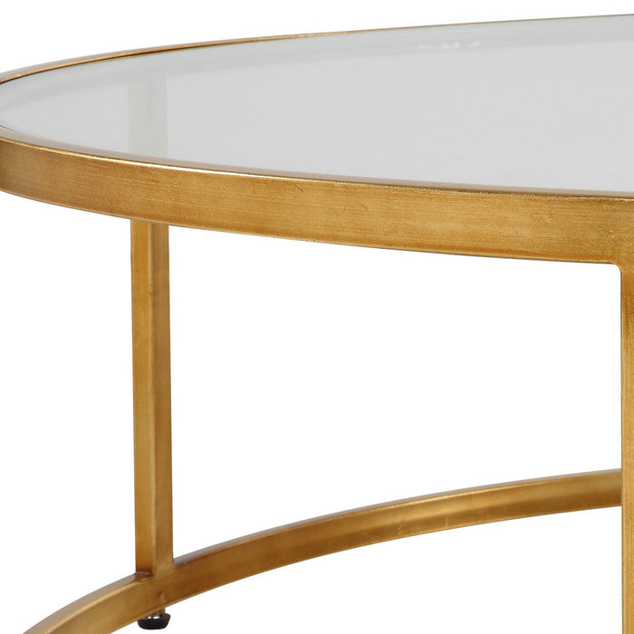 Uttermost 22971 Coffee Table, Antiqued Gold