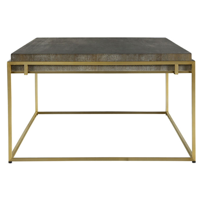 Uttermost 22975 Coffee Table, Brushed Brass