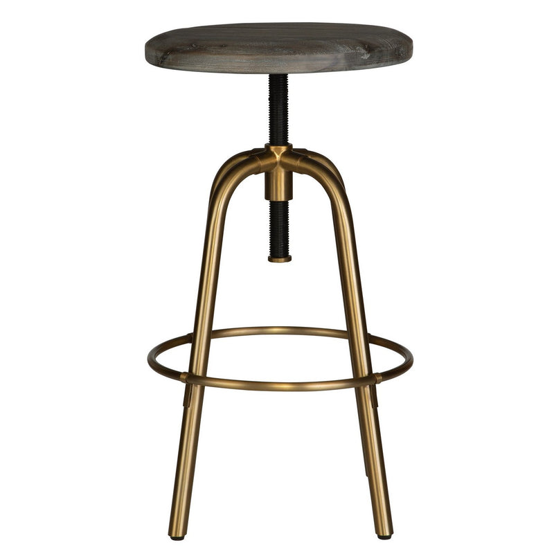 Uttermost 22976 Counter Stool, Brushed Brass