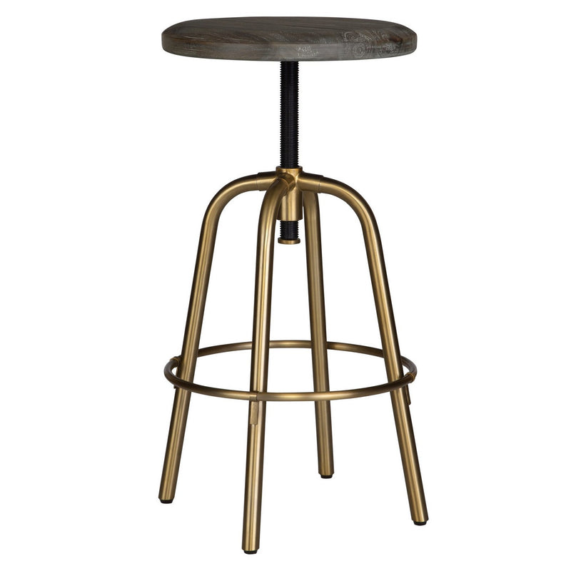 Uttermost 22976 Counter Stool, Brushed Brass