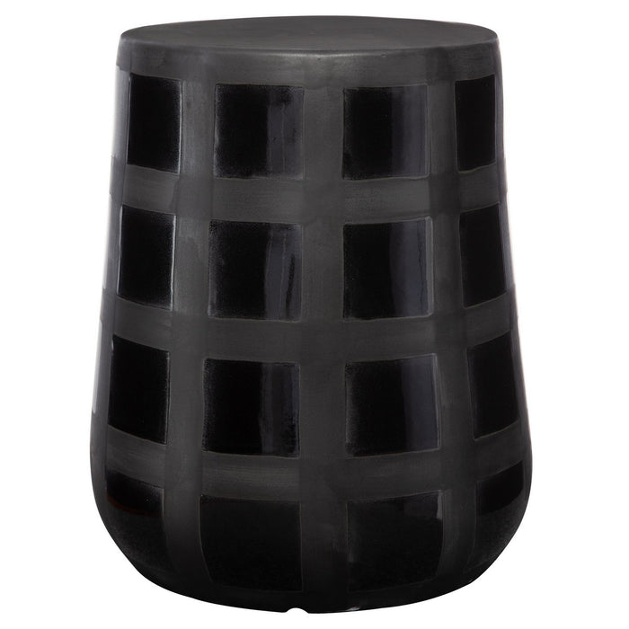 Uttermost 22987 Stool, Matte Black