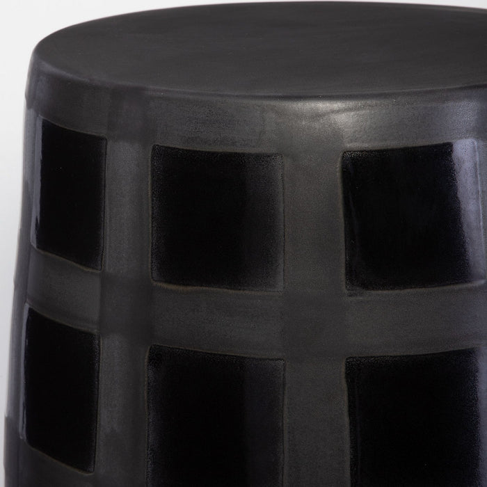 Uttermost 22987 Stool, Matte Black