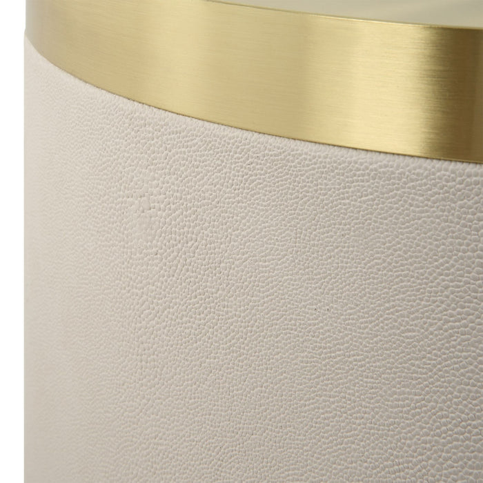 Uttermost 22991 Accent Table, Brushed Brass