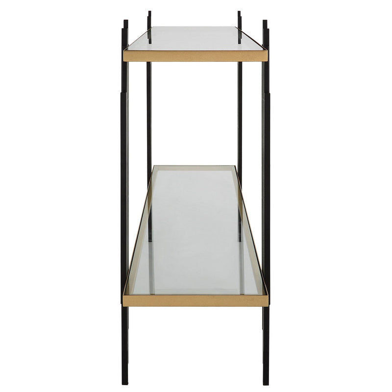 Uttermost 22992 Console Table, Gold Leaf