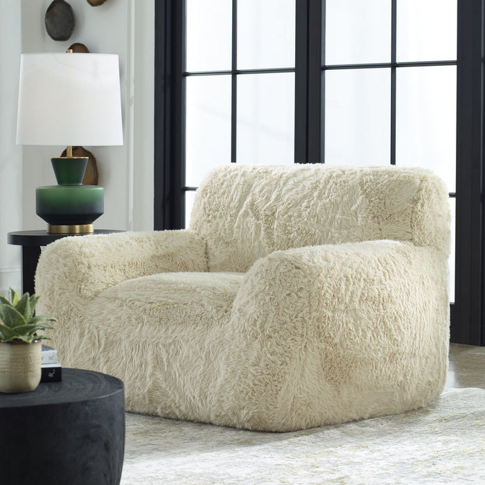 Uttermost 23780 Accent Chair, Caramel