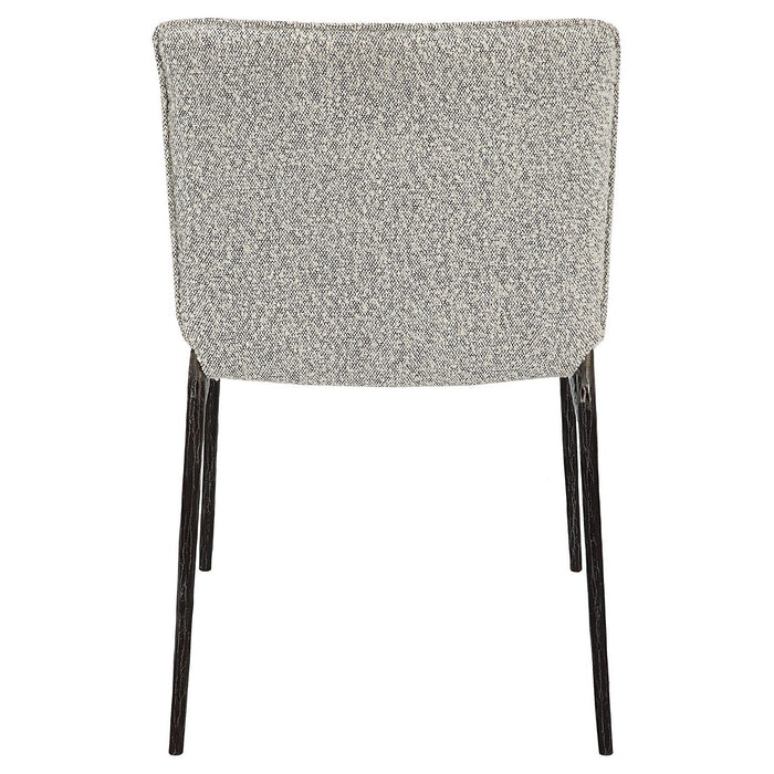 Uttermost 23781 Dining Chair, Natural Aged Black Iron