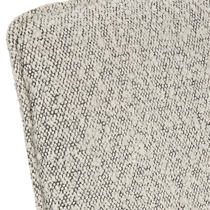 Uttermost 23781 Dining Chair, Natural Aged Black Iron