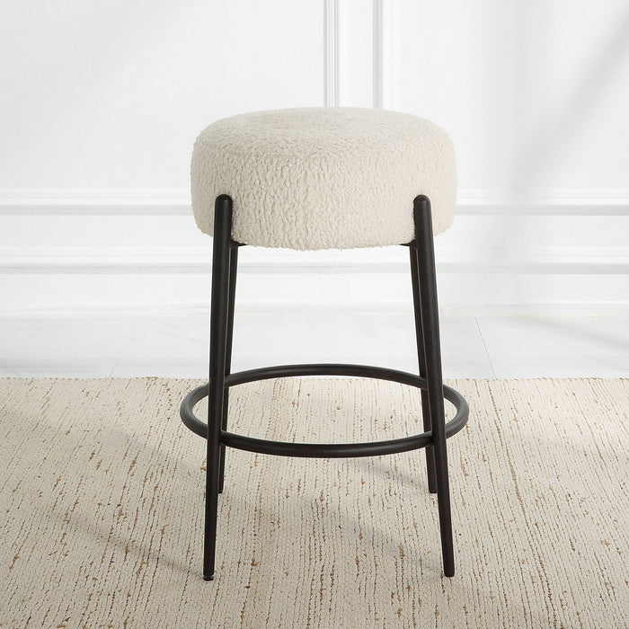 Uttermost 23783 Counter Stool, Satin Black