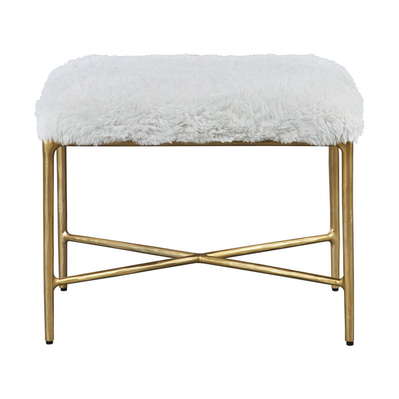 Uttermost 23784 Bench, Soft Gold