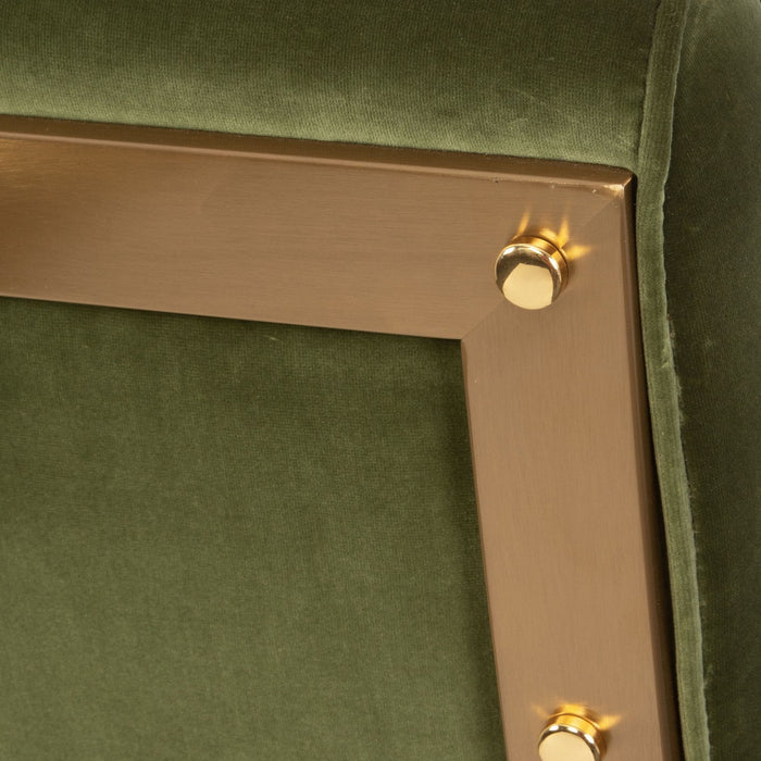 Uttermost 23823 Accent Chair, Brushed Brass
