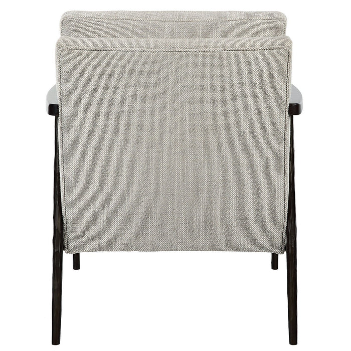 Uttermost 23828 Accent Chair, Dark Bronze