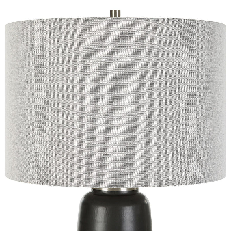 Uttermost 30219-1 One Light Table Lamp, Brushed Nickel