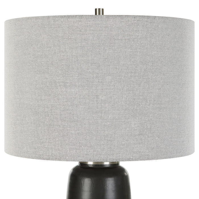 Uttermost 30219-1 One Light Table Lamp, Brushed Nickel