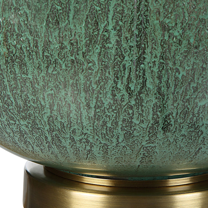 Uttermost 30238-1 One Light Table Lamp, Antique Brass