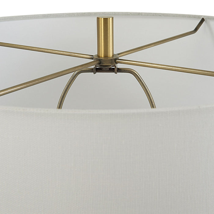 Uttermost 30239 One Light Table Lamp, Antique Brass