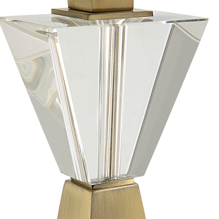 Uttermost 30244 One Light Table Lamp, Antique Brass