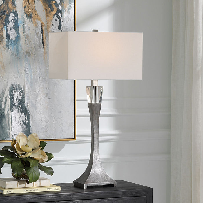 Uttermost 30246 One Light Table Lamp, Aged Black