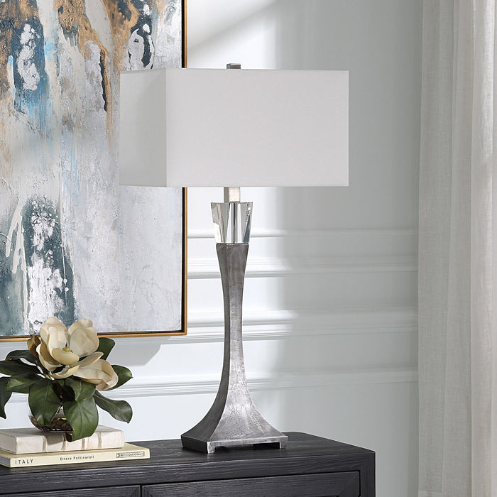 Uttermost 30246 One Light Table Lamp, Aged Black