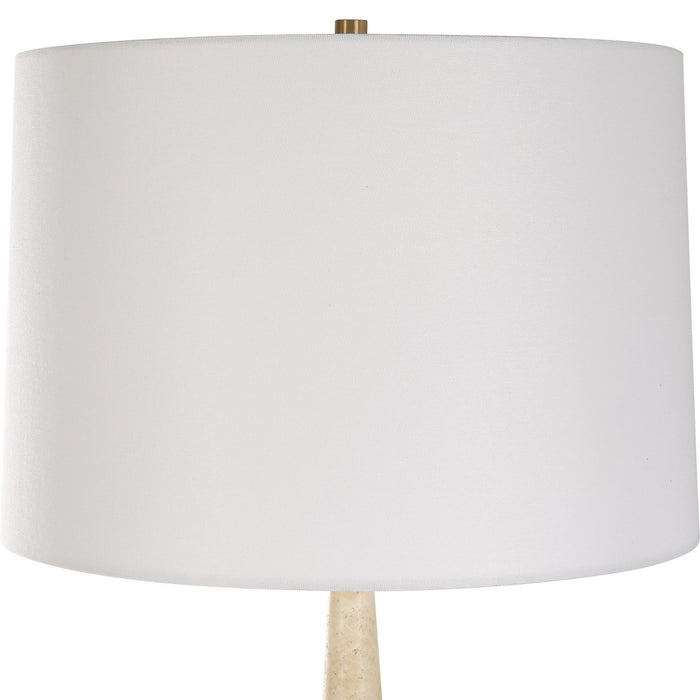 Uttermost 30247 One Light Table Lamp, Brushed Brass
