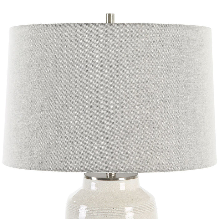 Uttermost 30248-1 One Light Table Lamp, Brushed Nickel