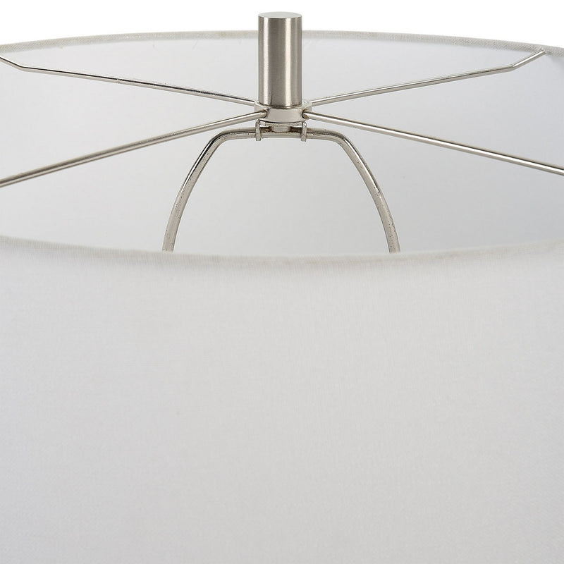 Uttermost 30249 One Light Table Lamp, Brushed Nickel