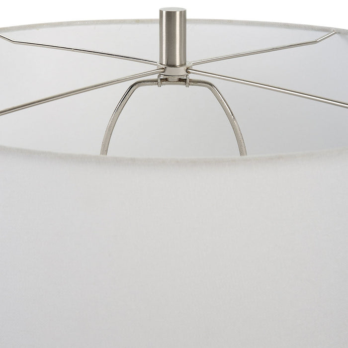 Uttermost 30249 One Light Table Lamp, Brushed Nickel