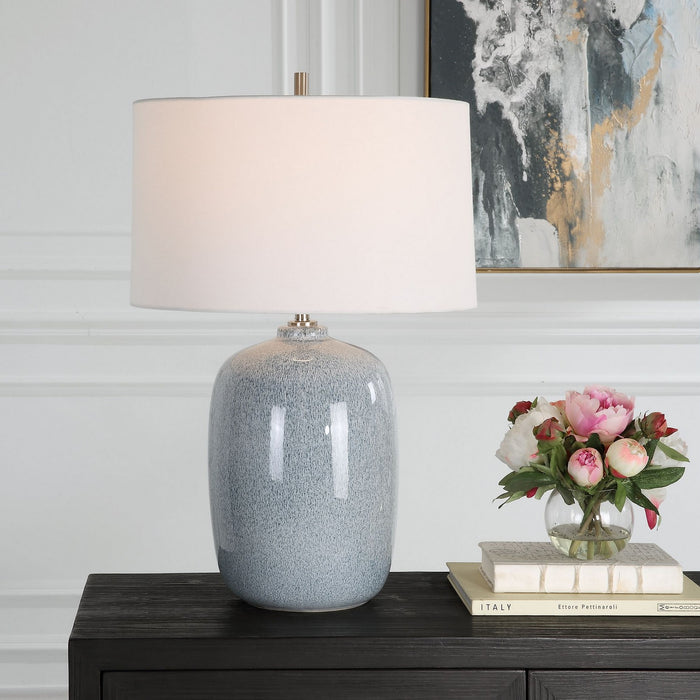 Uttermost 30249 One Light Table Lamp, Brushed Nickel