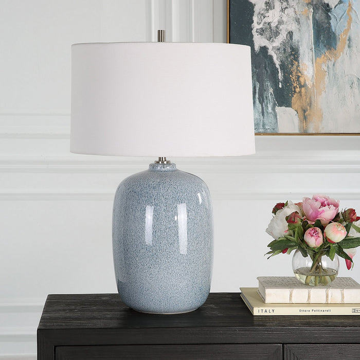 Uttermost 30249 One Light Table Lamp, Brushed Nickel