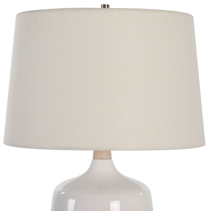 Uttermost 30250-1 One Light Table Lamp, Brushed Nickel