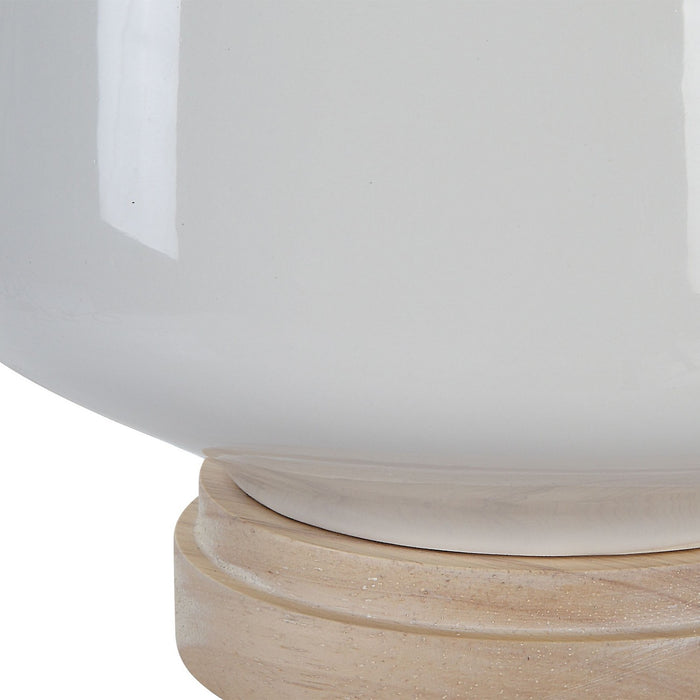 Uttermost 30250-1 One Light Table Lamp, Brushed Nickel
