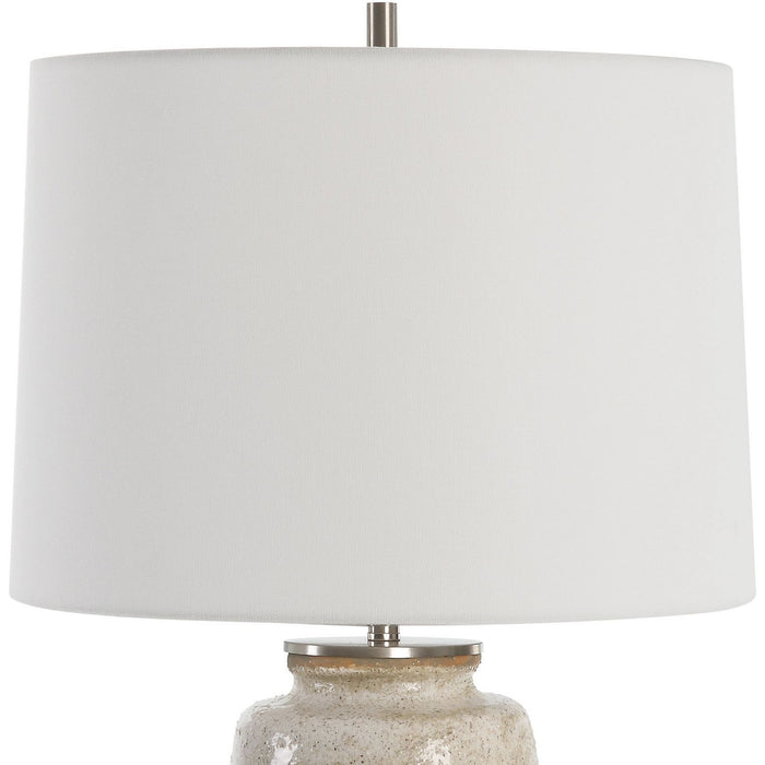 Uttermost 30251-1 One Light Table Lamp, Brushed Nickel