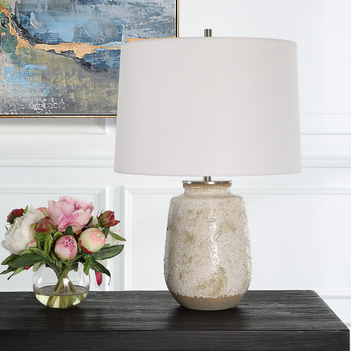 Uttermost 30251-1 One Light Table Lamp, Brushed Nickel