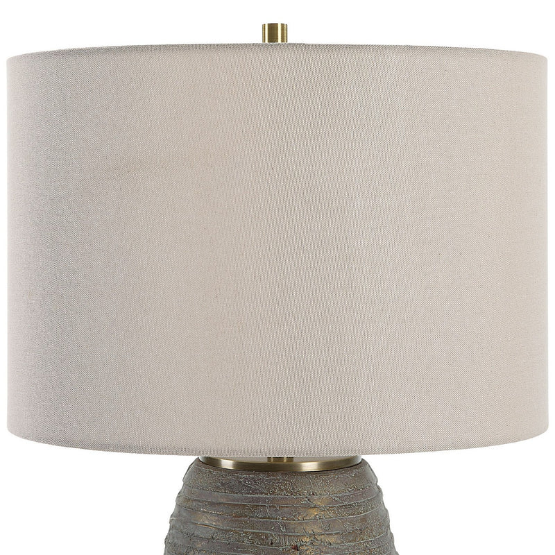 Uttermost 30252-1 One Light Table Lamp, Antiqued Brass